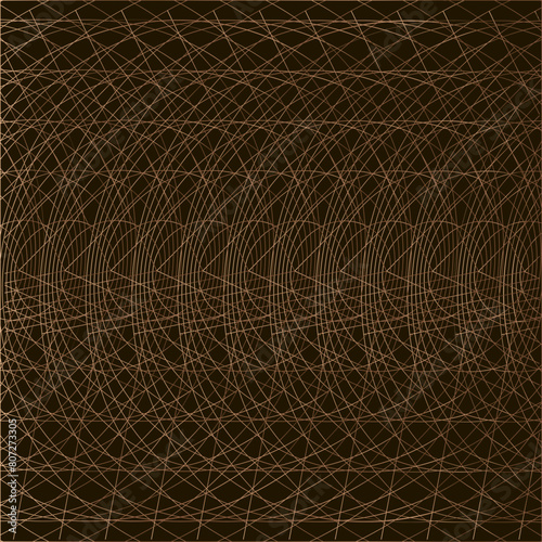 Abstract Geometric Pattern with Overlapping Lines and Gradient Background