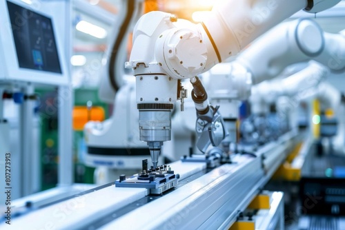 Advanced Robotics Arms in Modern Assembly Line Manufacturing