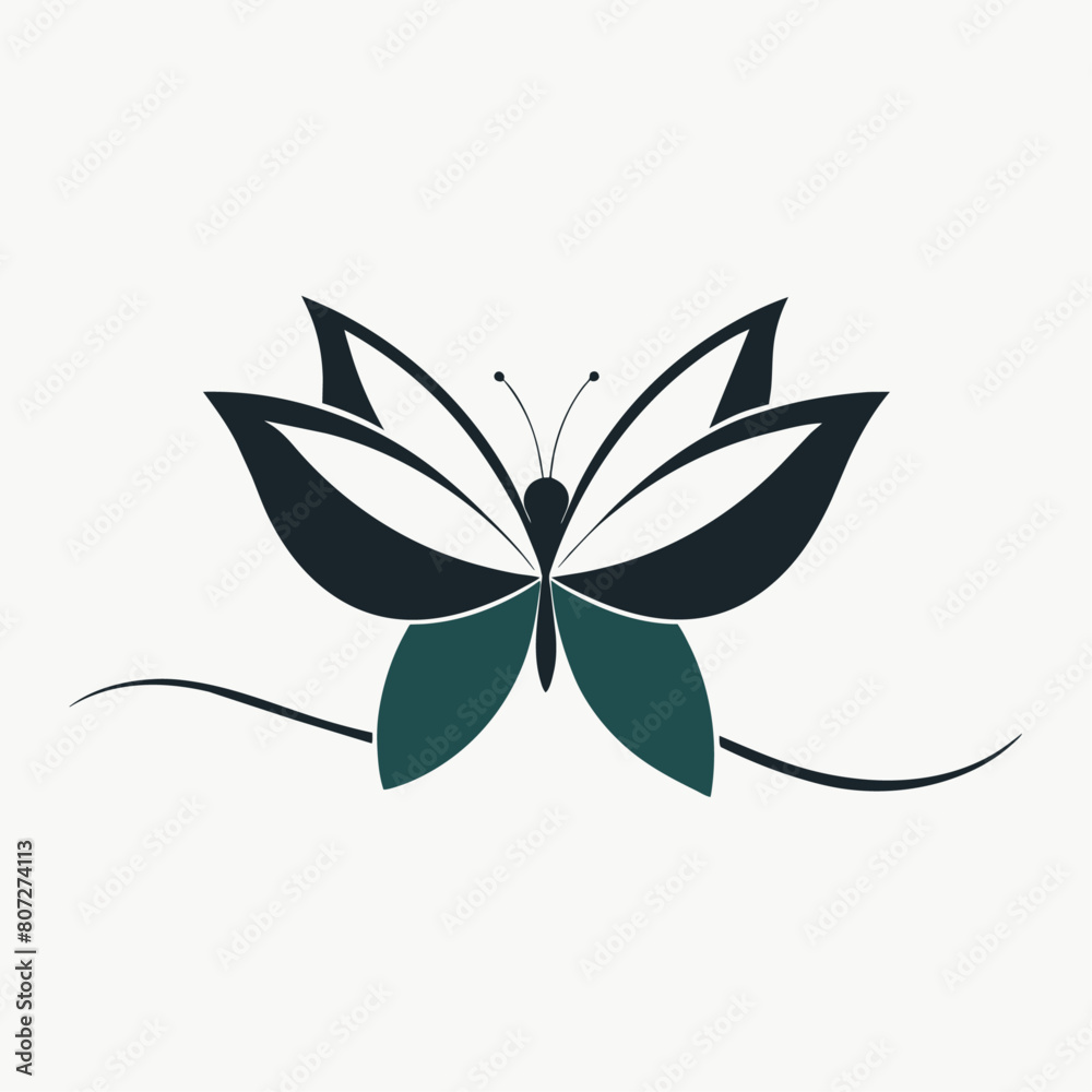A butterfly logo vector art illustration (14) A butterfly logo vector art illustration (14)