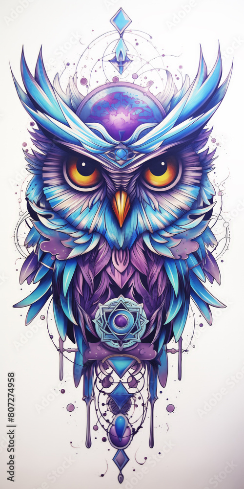 Suncatcher Colorful Owl Design 