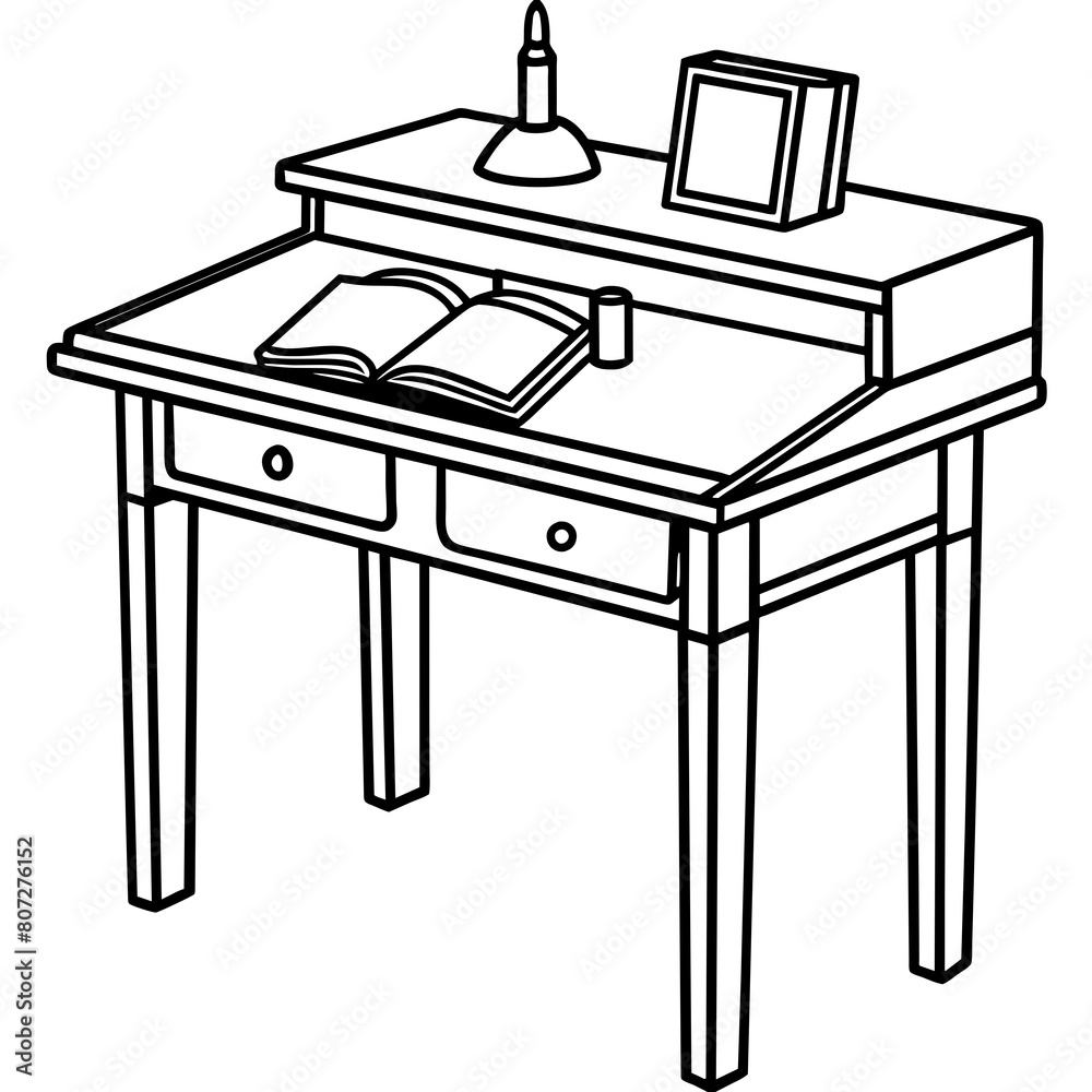 Modern Desk Line Drawing: Sleek Furniture Graphics for Print and Digital ProjectsSSSSSSSSSSSSSSSSSSSSSSSS Modern Desk Line Drawing: Sleek Furniture Graphics for Print and Digital ProjectsSSSSSSSSSSSSSSSSSSSSSSSS