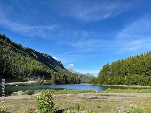 Wallpaper Mural lake in the mountains Torontodigital.ca