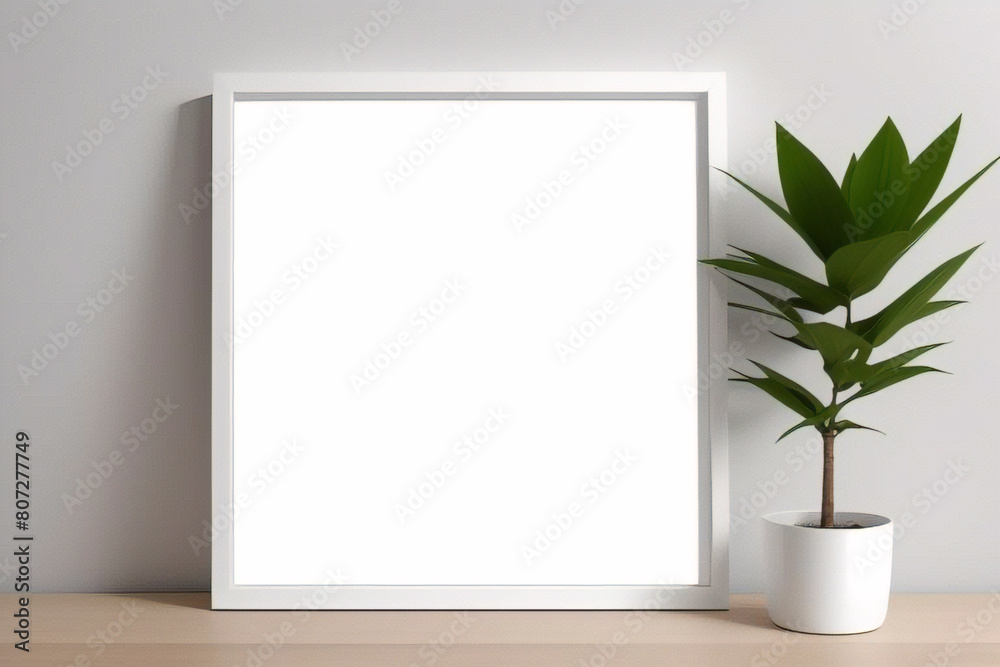 Realistischer leerer rechteckiger weißer Rahmen mit Passepartout auf grauem Hintergrund, Rand für Ihr kreatives Projekt, Mock-up-Muster, Vektordesignobjekt Realistischer leerer rechteckiger weißer Rahmen mit Passepartout auf grauem Hintergrund, Rand für Ihr kreatives Projekt, Mock-up-Muster, Vektordesignobjekt