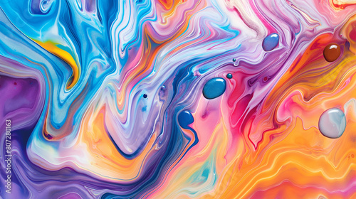 Arte colorida liquida - Papel de parede