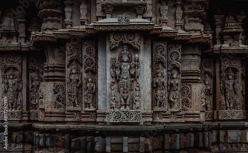 Sri Veeranarayana Swamy Belavadi Temple is the largest Hindu temple of Hoysala architecture. India