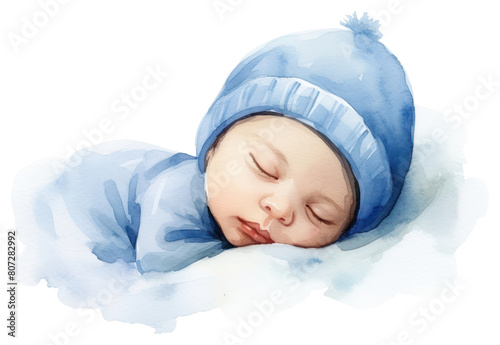 PNG Sleeping portrait newborn baby.