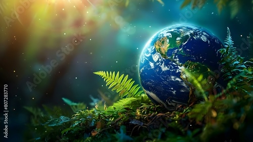 World Environment Day promotes global environmental conservation and sustainability efforts every June. Concept Environmental Conservation, Sustainability, World Environment Day, Global Efforts © Ян Заболотний