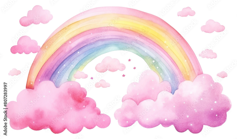 PNG Rainbow pink tranquility backgrounds.