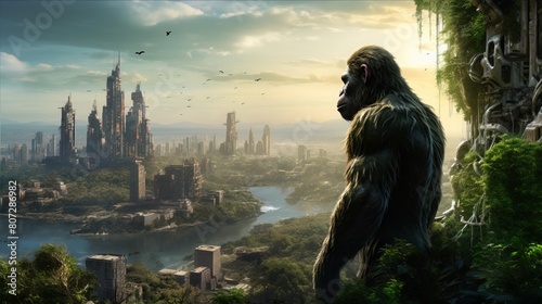 Ape Essence: Captivating Images of Intelligent Primate Kin photo