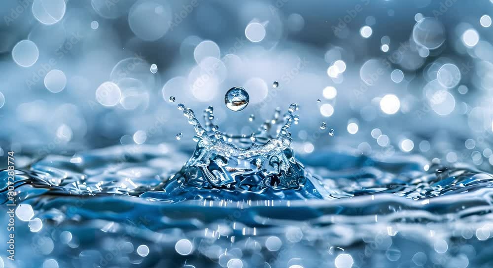 Macro Shot of a Water Droplet Capturing the Essence of a Glacier in High Quality. Concept Glacier Macro Photography Macro Shot of a Water Droplet Capturing the Essence of a Glacier in High Quality. Concept Glacier Macro Photography