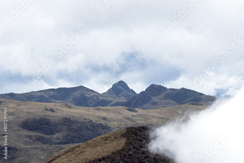 clouds over the mountains