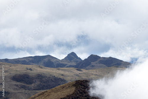 clouds over the mountains