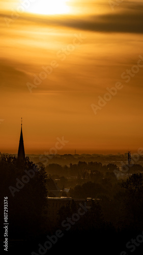 Orange sunrise over Katwijk © Erik