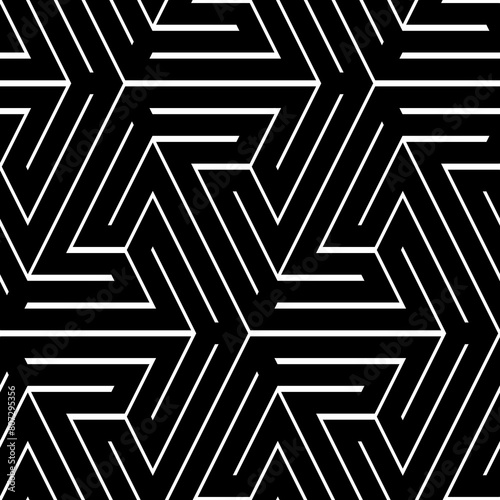 Figures image. Ethnic ornament. Geometric background. Tribal wallpaper. Folk backdrop. Mosaics motif. Digital paper, web design, textile print. Seamless pattern. Vector art work.