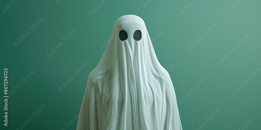 Phantom Presence: Ghost Sheet with Eye Holes Phantom Presence: Ghost Sheet with Eye Holes