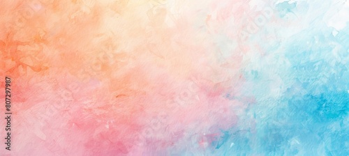 Soft Pastel Watercolor Background: Serene Color Palette © Kamil