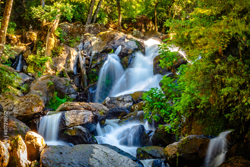 Fototapeta Naklejka Na Ścianę i Meble -  Avandaro waterfall in the magical town of Valle de Bravo, state of Mexico 