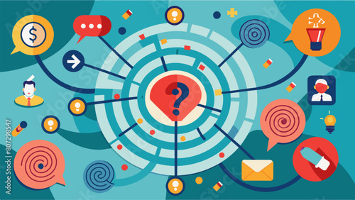 A complex web of rumors and exaggerations forms a labyrinth of confusion and misinformation..