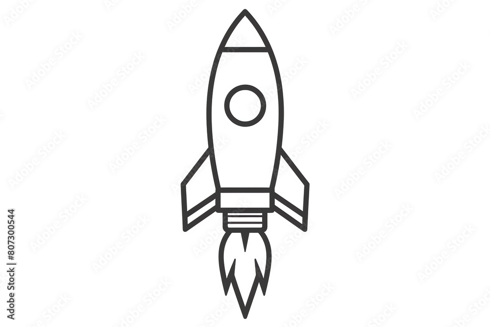 coloring rocket, AI generated coloring rocket, AI generated