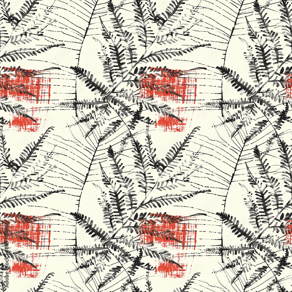 Obraz premium tree vines, natural seamless tiled repeating background