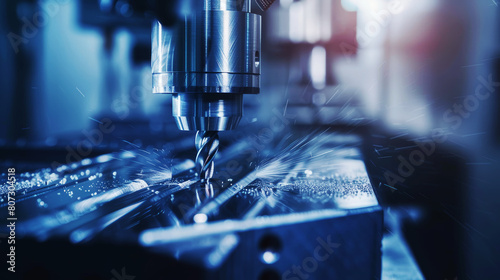 High precision CNC machine drill bit carving metal, Cutting metal modern processing technology