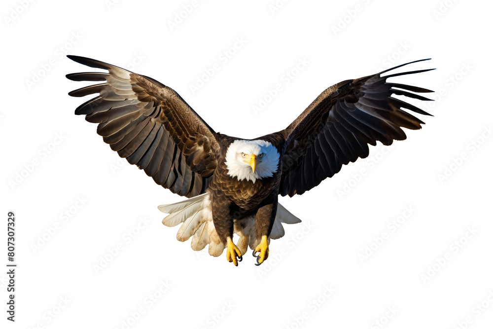 Bald Eagle in Flight on Transparent Background Bald Eagle in Flight on Transparent Background