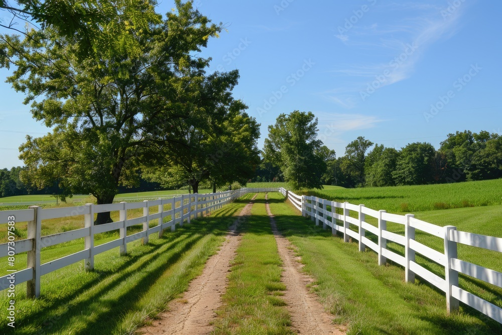 Midwest Horse Property with White Fencing and Pastures for Equestrian or Farm Use in Picturesque