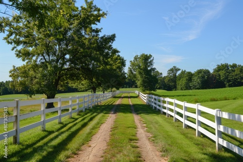 Midwest Horse Property with White Fencing and Pastures for Equestrian or Farm Use in Picturesque