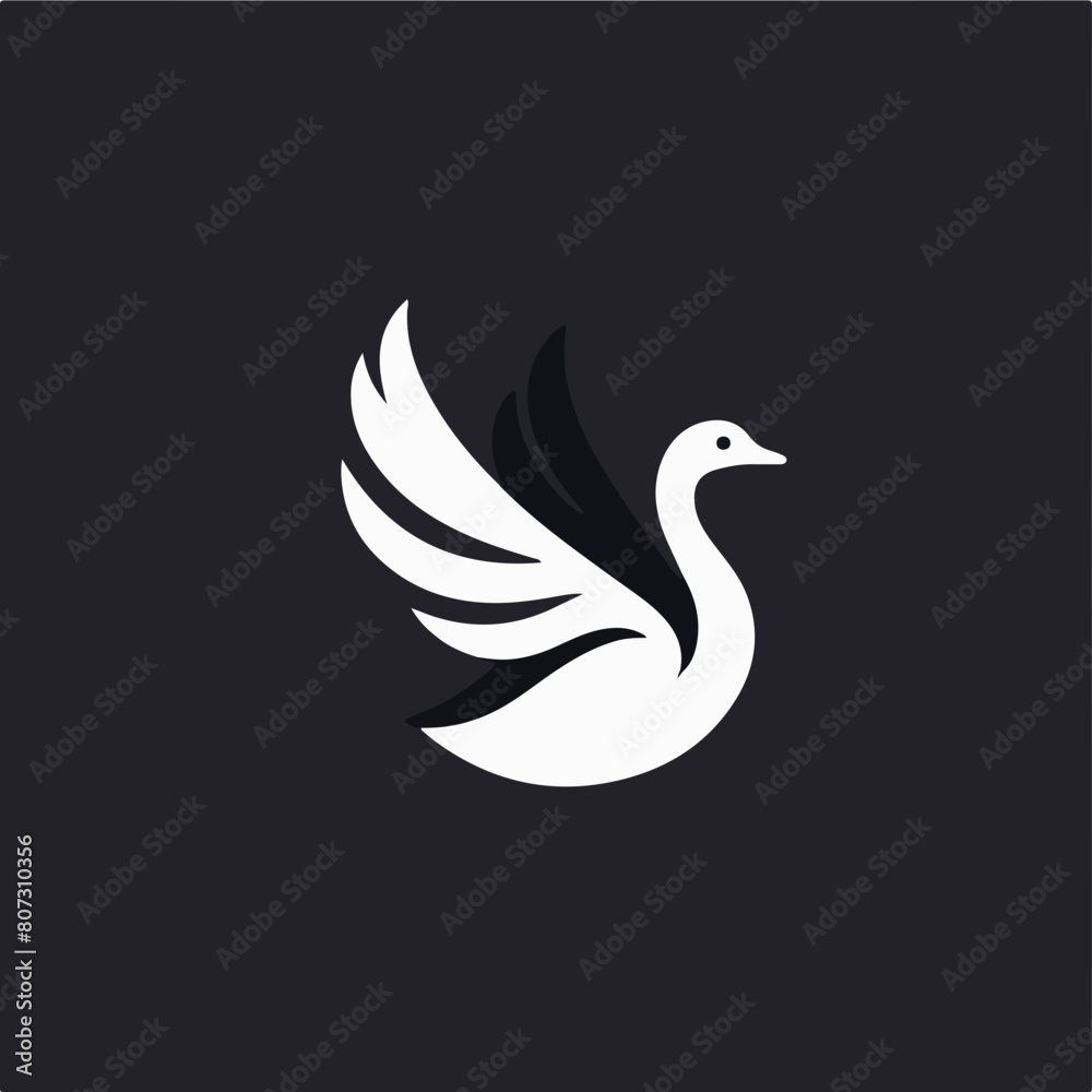 Goose icon. High quality black vector illustration. Goose icon. High quality black vector illustration.