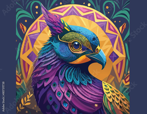 bird of paradise peacock