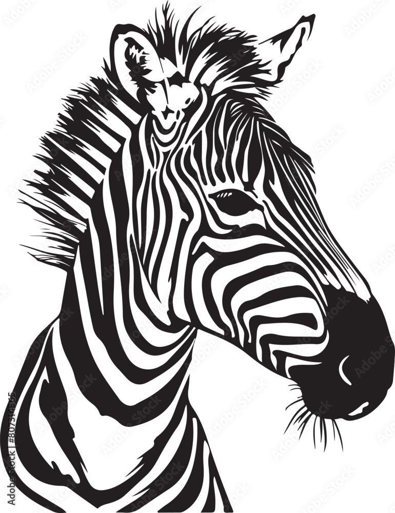 zebra animal vector illustration