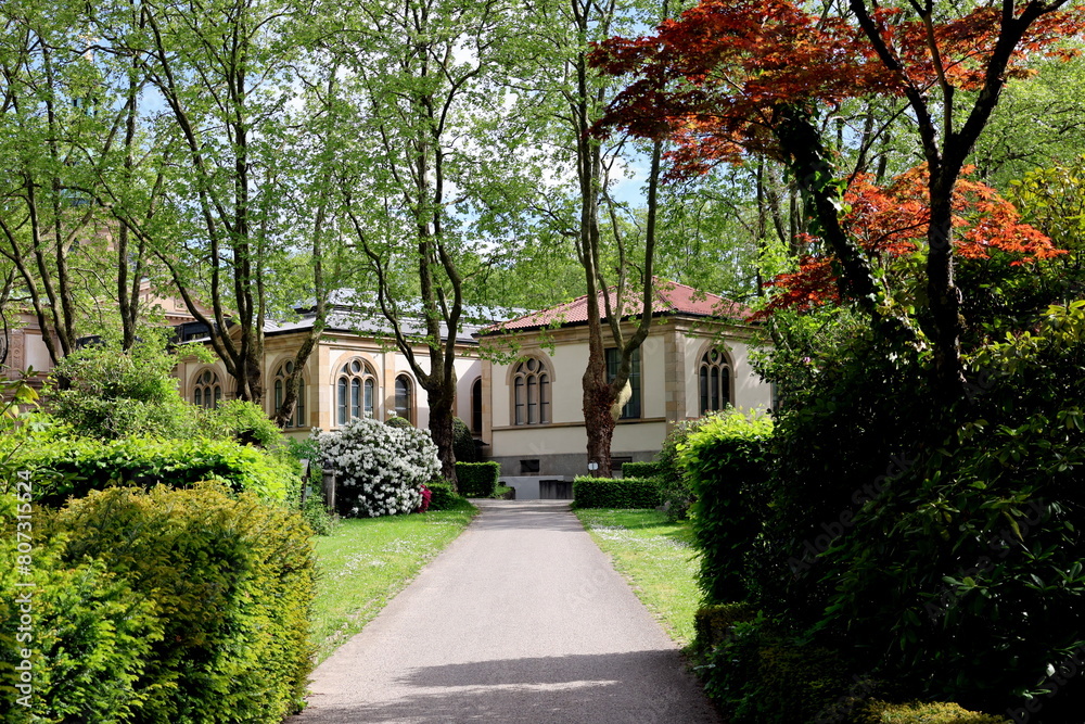 Hauptfriedhof in Freiburg im Frühling