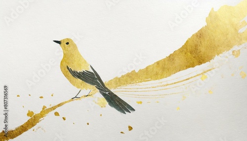 和紙と高級感のある鳥