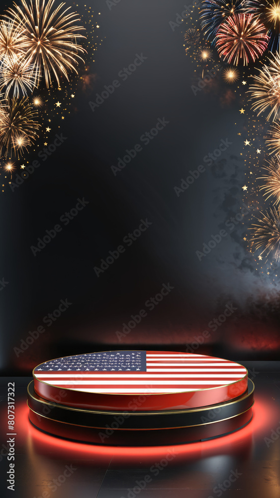 fourth of july podium