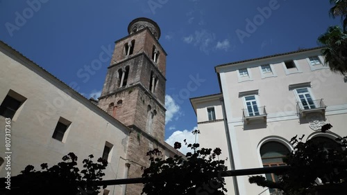 Buildings in the city of Salerno in Italy, St. Matthew's Cathedral, Italian: Cattedrale di San Matteo, Consecrated in 1084. In the crypt of the cathedral are the relics of the Apostle Matthew photo