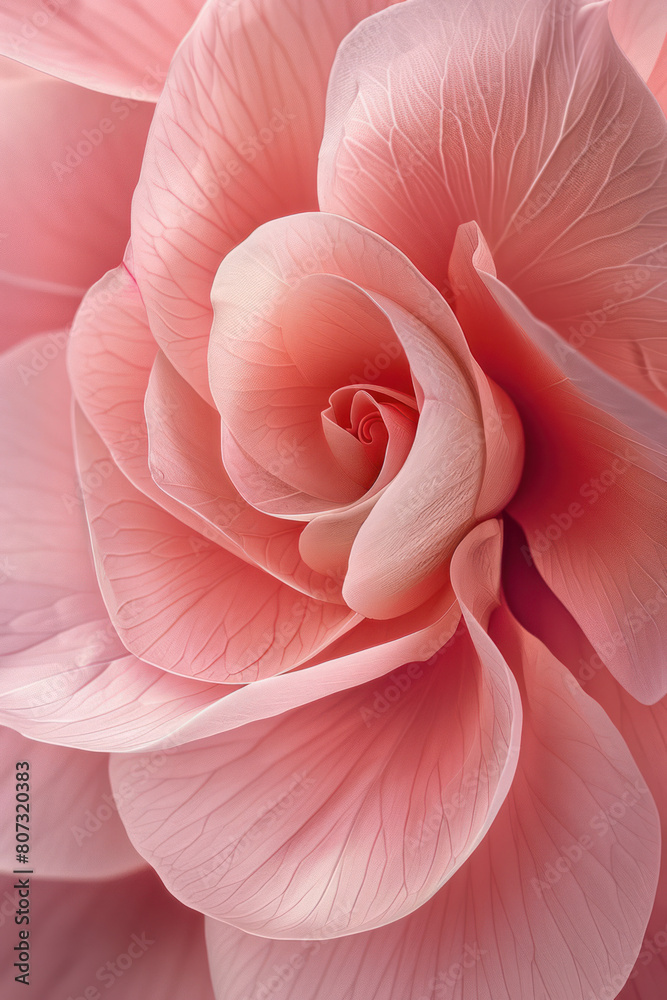 Close up view of a pink rose flower against a white backdrop, showcasing intricate details and vibrant colors Close up view of a pink rose flower against a white backdrop, showcasing intricate details and vibrant colors