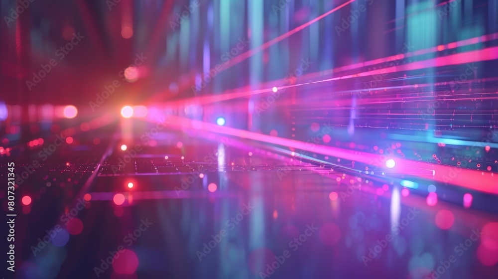 Futuristic Quantum Internet Network with Lasers Generative AI