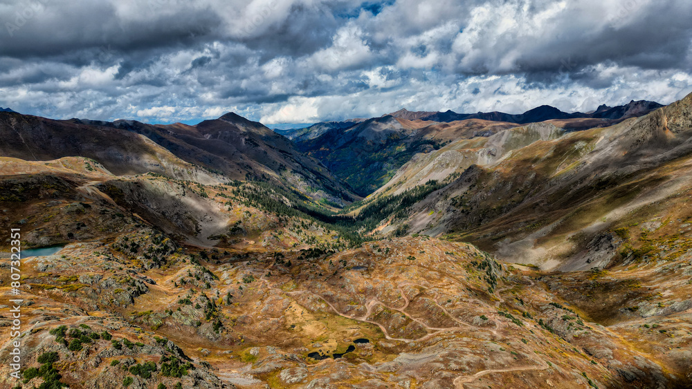 Majestic Valley and Mountains in Silverton, Colorado