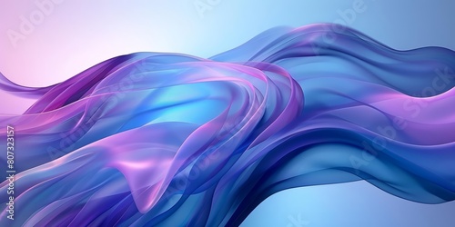 abstract blue and purple background with smooth wavy lines