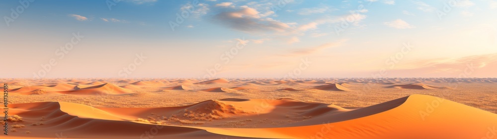 Breathtaking desert landscape at sunset