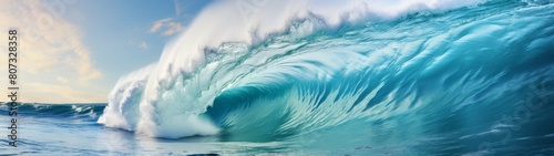 Powerful ocean wave crashing © Balaraw
