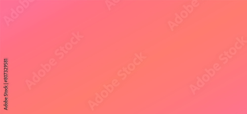 Bright coral gradient. Pink peach background for design. Smooth transition of pastel warm pink color.
