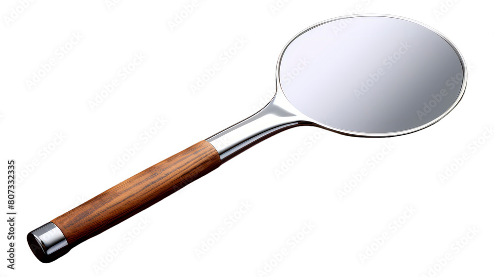 Handheld Mirror isolated on transparent png background. Generative ai Handheld Mirror isolated on transparent png background. Generative ai