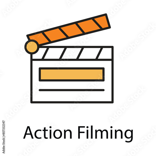 Action Filming icon. Vector Icon Design