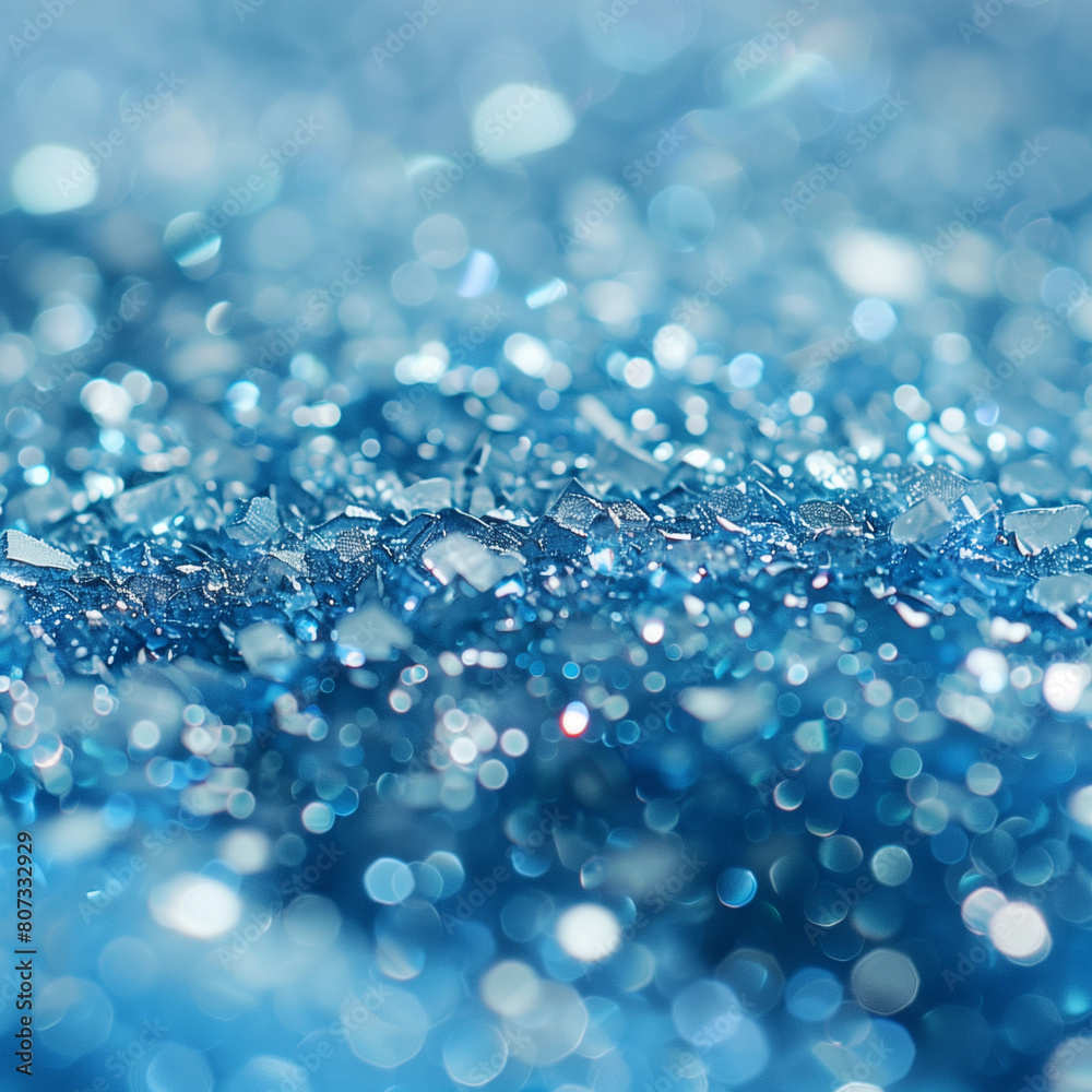 water drops on blue