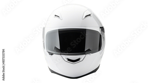 Motorcycle Helmet isolated on transparent png background. Generative ai