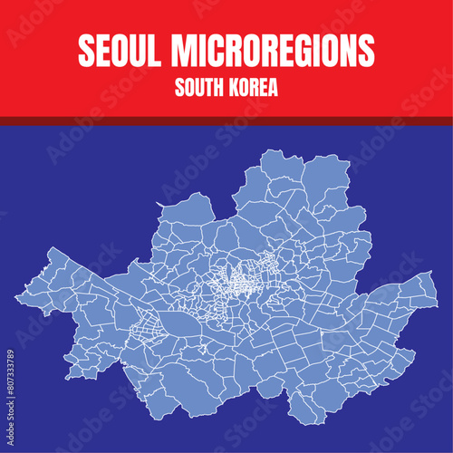 Microrregiões de Seul, capital da Coréia do Sul