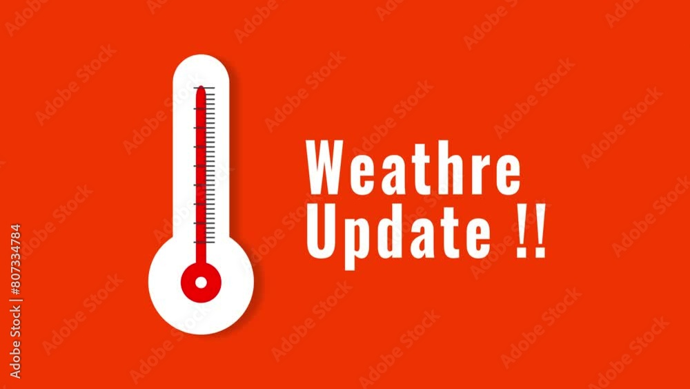 Thermometer temperature increase and decrease rising animation with weather update text
Thermometer temperature increase and decrease rising animation with weather update text