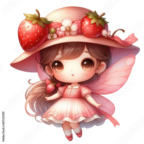 Fairy Girl of Fruit Sublimation Clipart