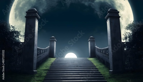 A pathway of moonlight leading to the gates of hea